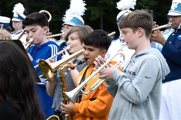 South River Feeder Elementary, Middle and High School Combined Band Performing
